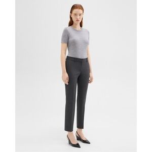 Theory Treeca Wool Straight trousers